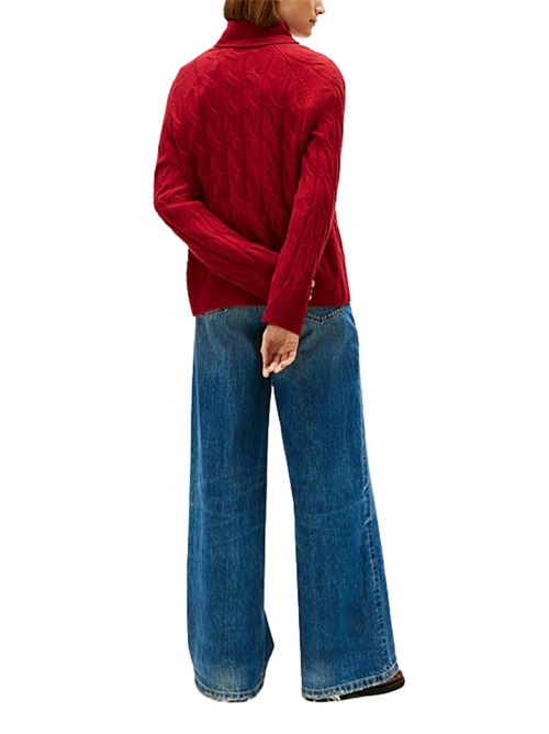 Maglioncino a collo alto a trecce Tommy Hilfiger | WW0WW46791XIT